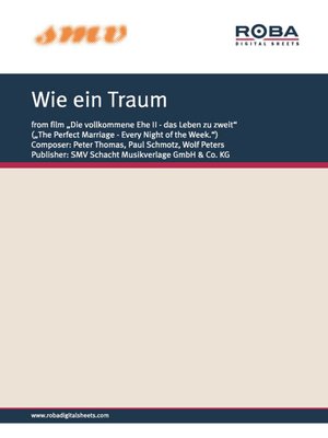 cover image of Wie ein Traum